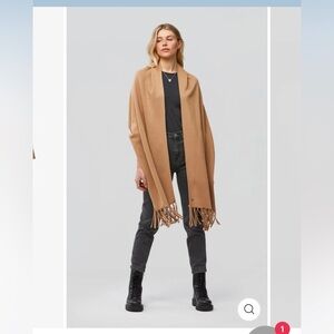 Soia & Kyo Tan Fringe Jacket